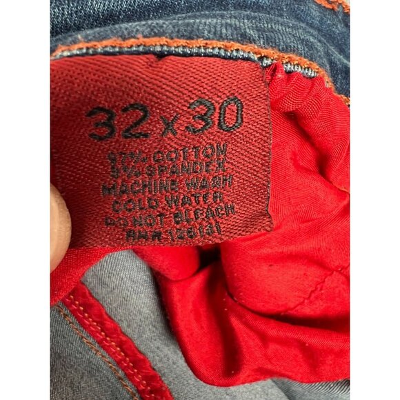 Ace of Diamond Western Bootcut Cowboy Distressed Jeans Men's 30x31 Blue Rodeo - Picture 9 of 11